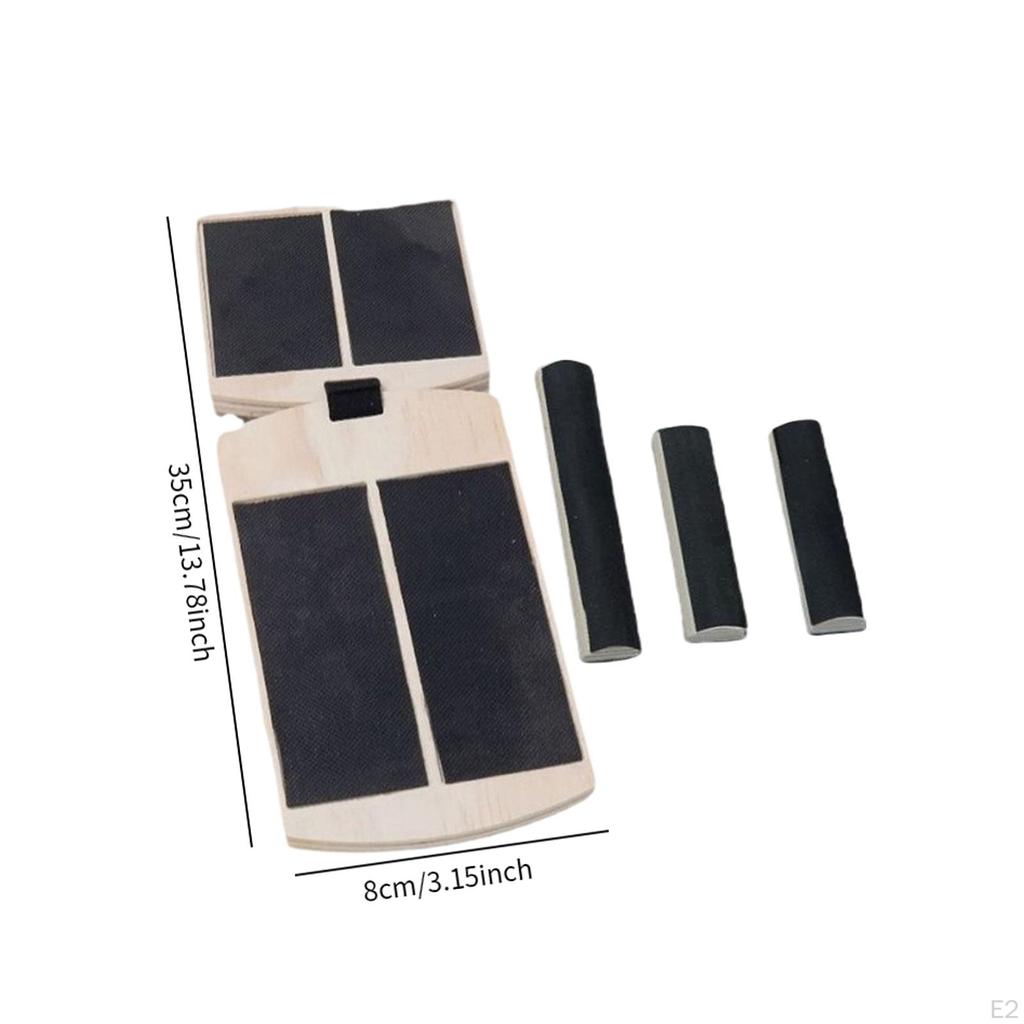Holz Balance Board Fuß Bahre Nicht Slip Tragbare Trainer Exerciser Einzelnen