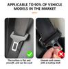 1PC Car Seatbelt Buckle Protective Cover PU Leather Anti-collision Anti-scratch Protective Cover Interior Modification Supplies