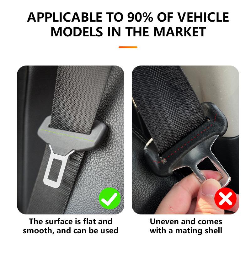 1PC Car Seatbelt Buckle Protective Cover PU Leather Anti-collision Anti-scratch Protective Cover Interior Modification Supplies