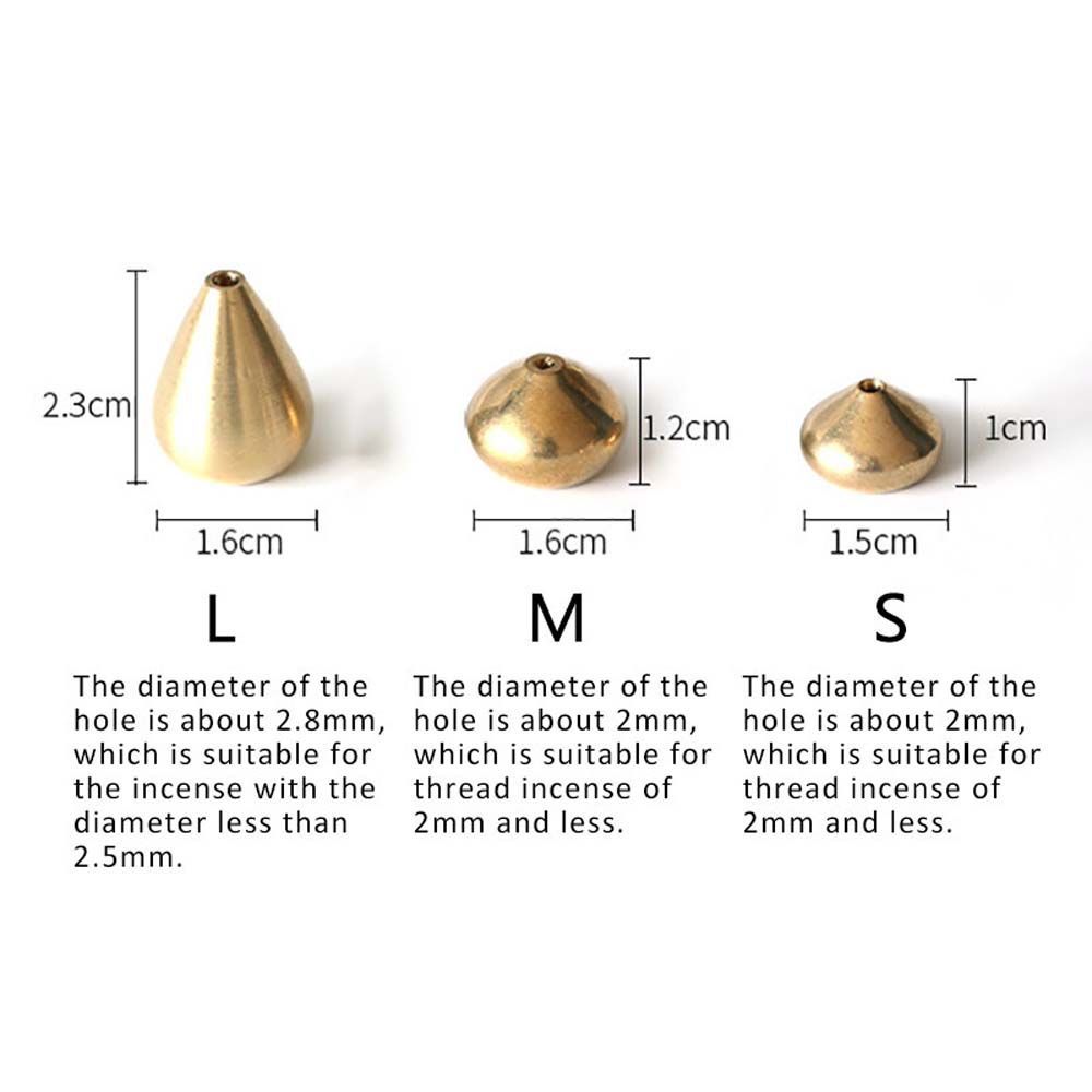 Portable Brass Incense Holder for Home Office Teahouse Water Drop Shape Temples Buddhism Sandalwood Coil Base Incense Base