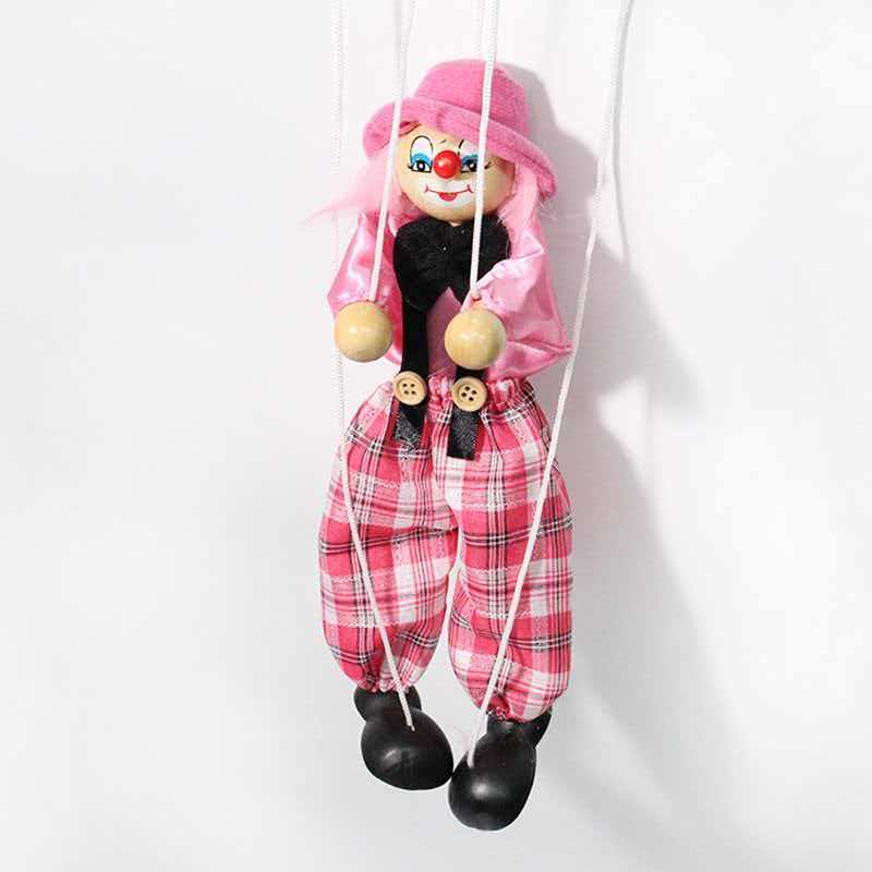 Marionettenfiguren Clown Zugfadenpuppe Geburtstags-Weihnachtsgeschenke Theaterpuppen Theaterpuppen Spielzeug für Kinder Jungen Mädchen Erwachsene