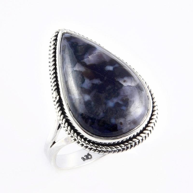 Natural Gabbro Stone Gemstone Handmade 925 Sterling Silver Jewelry Ring S.9 M5n39