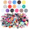 90Pcs/pack Colorful Round Resin Buttons Assorted Sizes Bulk Buttons For Handmade Creative Crafts Sewing Clothing Accessories 50g