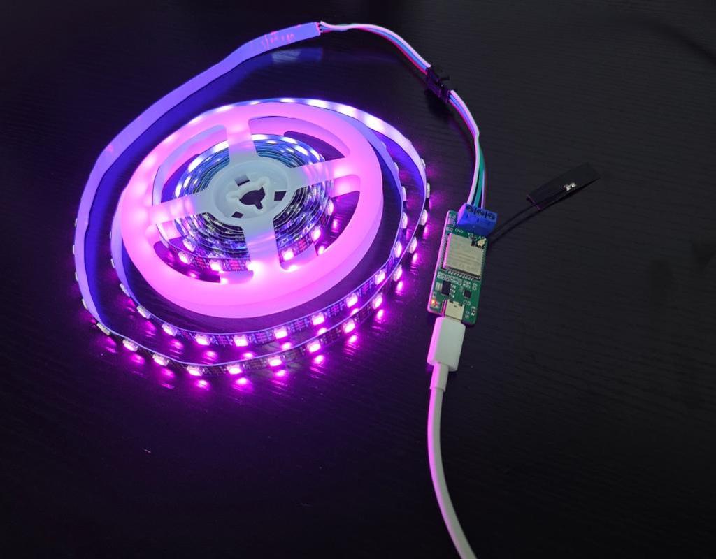 WLED USB-C Controller CH343 for WS2812X LED Strips, Firmware Download Support