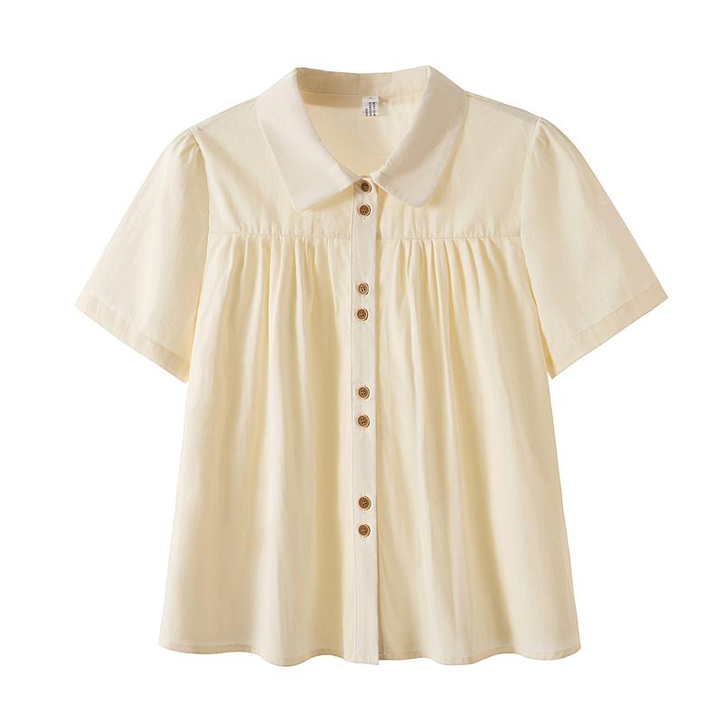 Camiseta Polo Francesa de Manga Corta Adelgazante para Mujer Tallas Grandes 2026