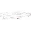 Pallet Seat Cushion VIANEN 100percent  Polyester Cream 120 x 60 x 12 cm