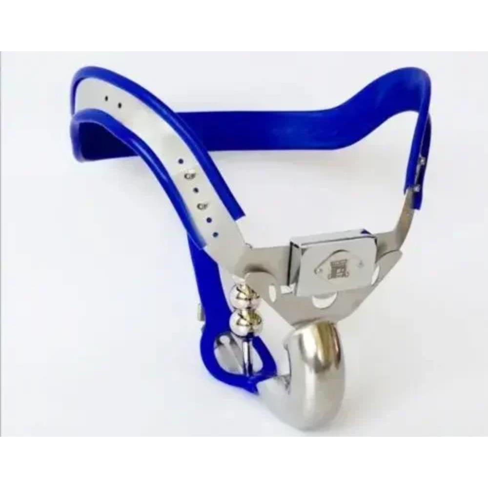 Male Stainless Steel Adjustable Curved Chastity Belt/ T-type with Anal Plug Full Closed Cage Lockable Penis Restraint Sex Toys