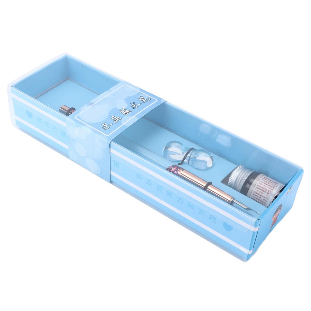 Glass Dip Pen Butiful Decorative Attractive Comfortable Ink Writing Portable Calligraphy Kit for Gift