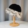Windproof Faux Fur Bucket Hat Thick Furry Winter Panama Basin Cap Plush Fisherman Hat  Winter