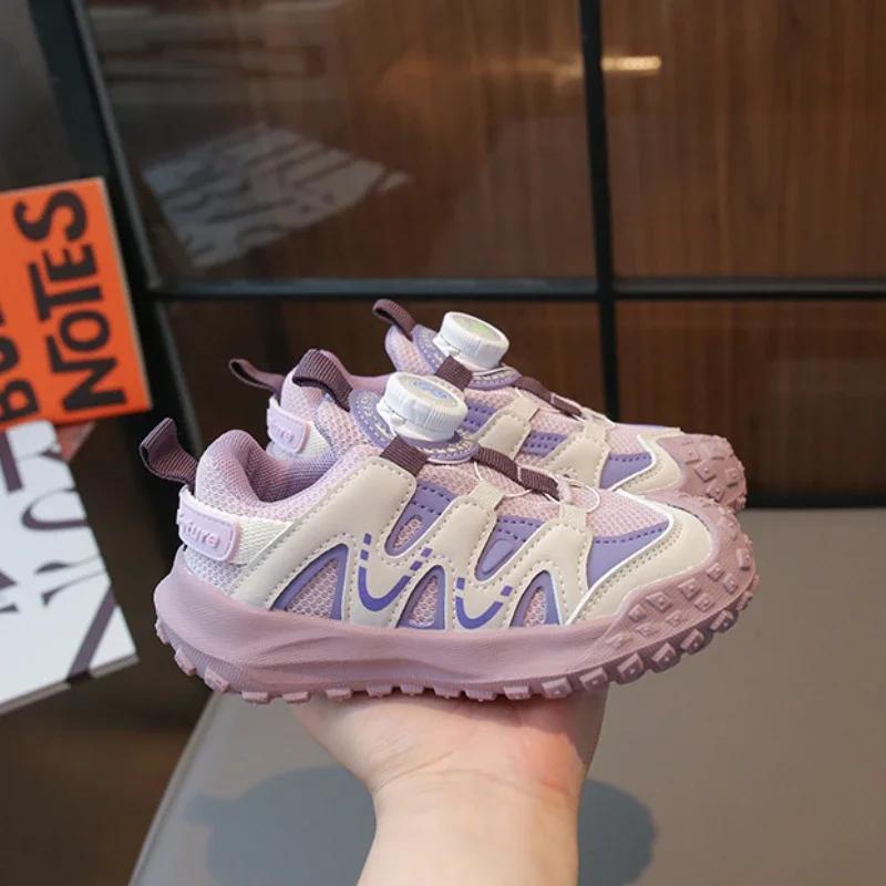 Children's Sneakers Boy Mesh Patchwork Toddlers Basketball Shoes Fashion Breathable Running Sports Shoes for Kids Girls School