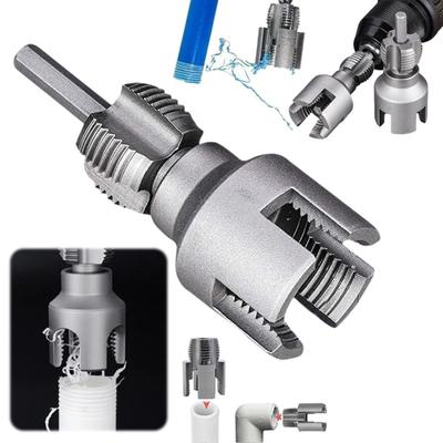 Utensile Integrato per Filettatura Interna Esterna di Tubi Resistente alla Ruggine Multiuso Filettatore per Tubi in PVC Accessorio per Trapano Elettrico