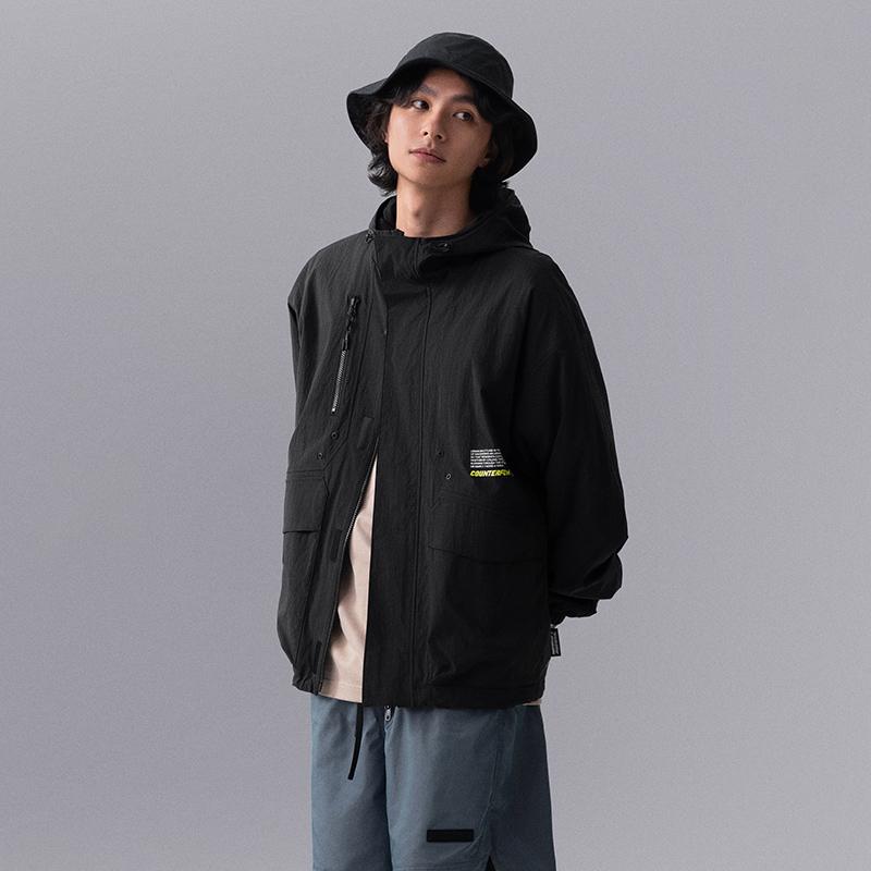 Li Ning CF Suo Solid Color Casual Zip-Up Hooded Long Sleeve Jacket Men jackets Dark-Green AJDU249-4