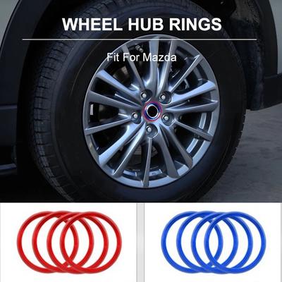 4pcs/set Hub Centric Rings Car Wheel Bore Center Collar Fit for Ma+zda Wheel Hub Rings Car Accessories