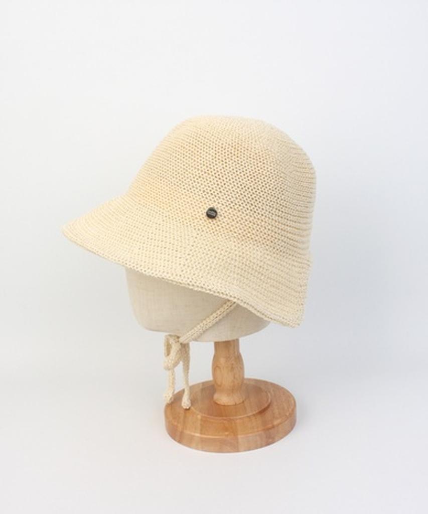 Yunibeosyeolkemiseuteuli Summer Ivory Logo Round Bonnet Hat
