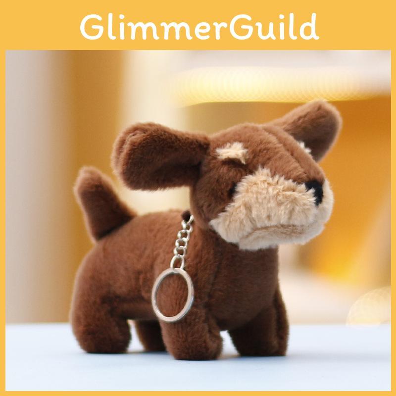 Dachshund Plush Huggable Animal Super Soft Cuddly Dog Doll For Keychain Use
