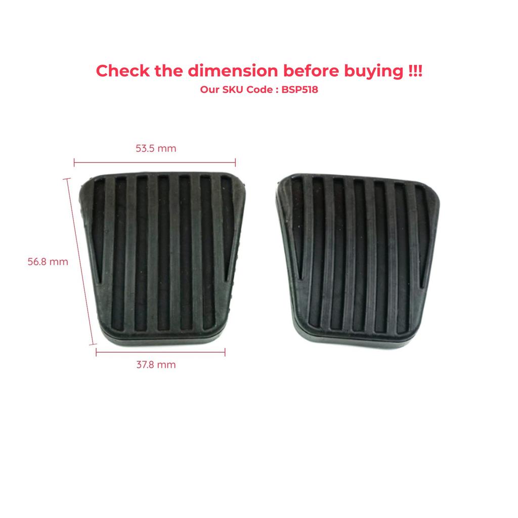 ESP518 2 Delar Koppling Bromspedal Kåpa Gummikudde Kåpa för Opel Vauxhall Corsa Vectra Tigra Astra F Chevrolet Daewoo 90105172