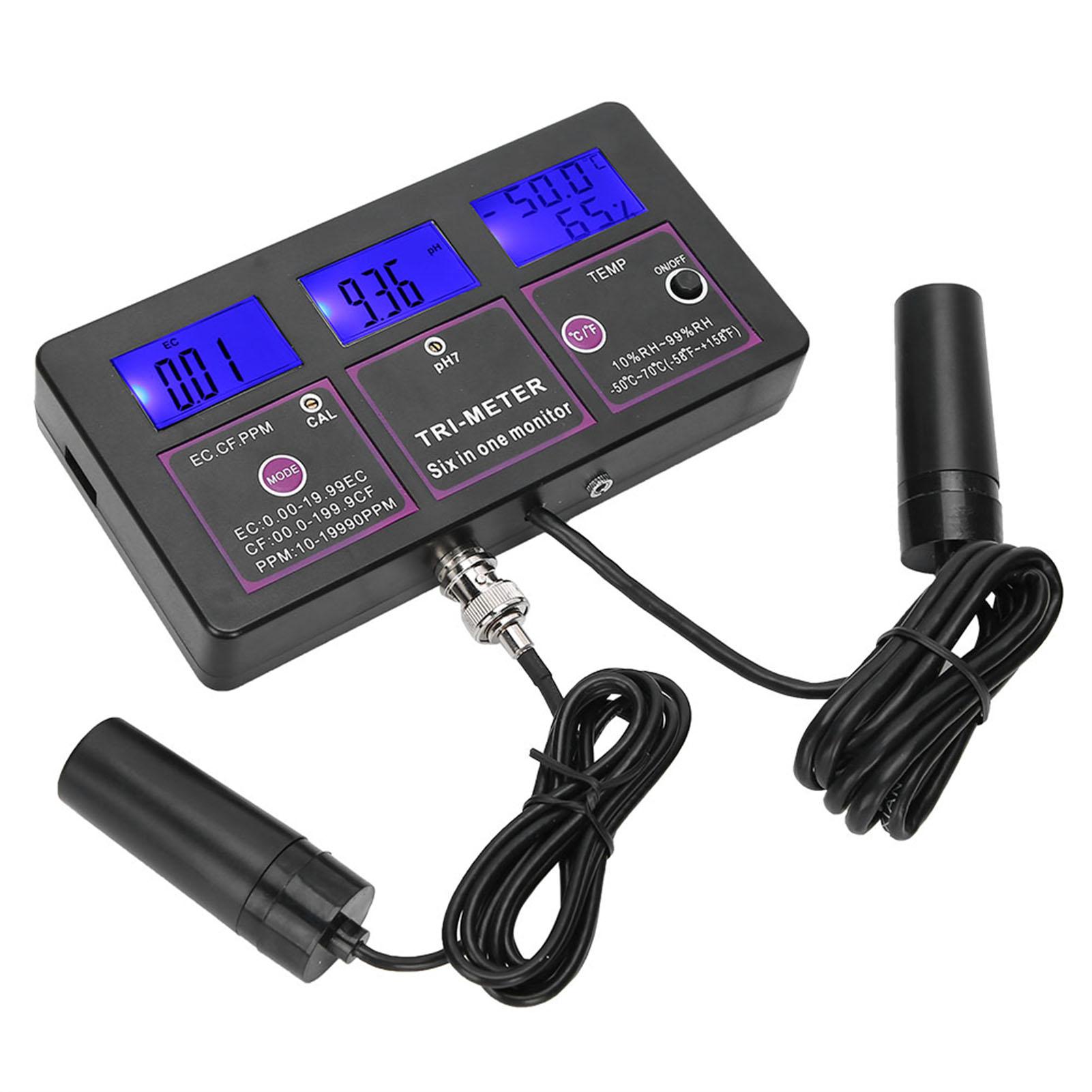 

PH217 Тестер качества воды Многофункциональный измерительный прибор для проверки воды Детектор ph TDs Ec TEMp ORp CF US Plug