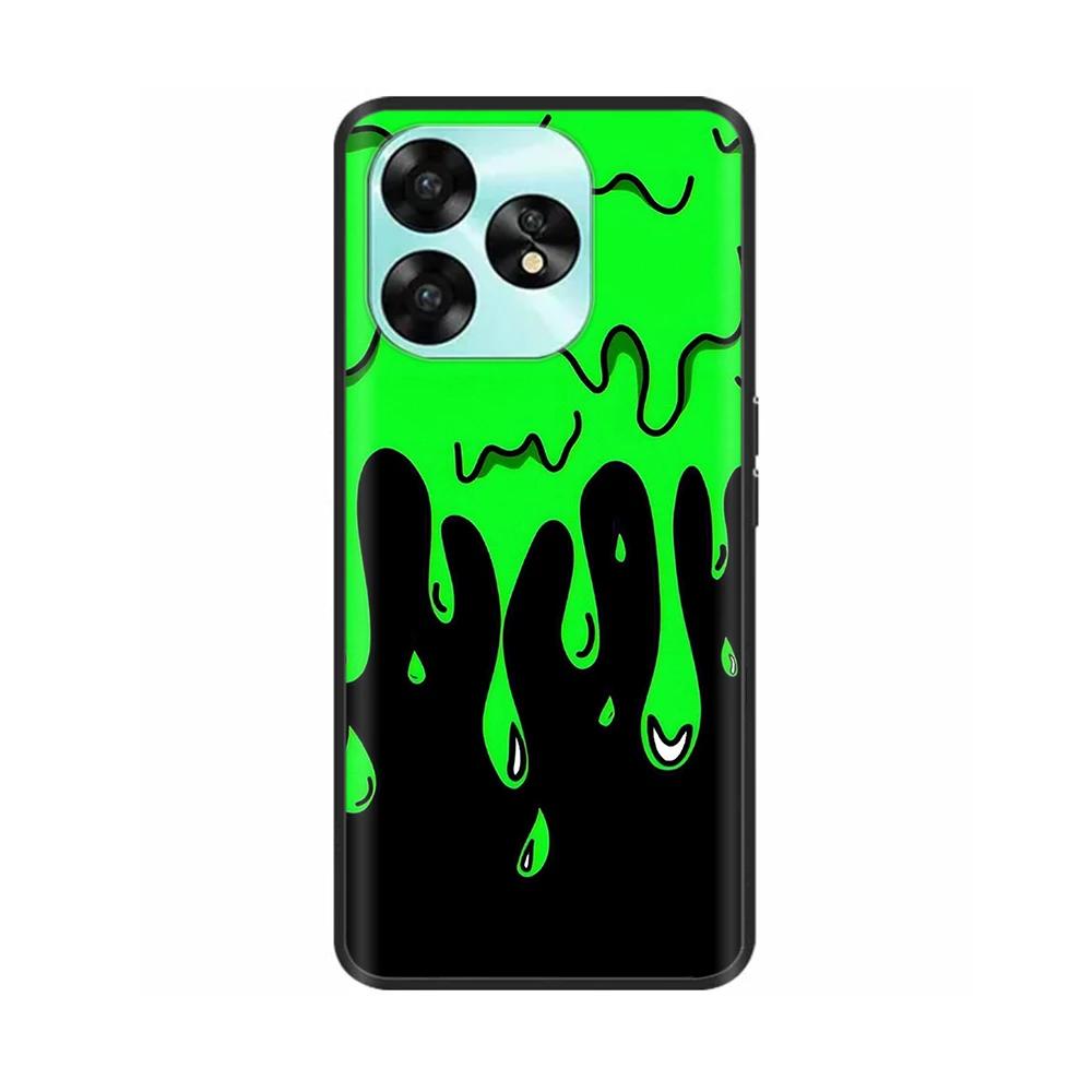 Para Funda UMIDIGI A15 Linda Funda de Teléfono de Silicona Líquida Suave de Dinosaurio Para Funda UMIDIGI A15C Fundas Protectoras para UMIDIGI A15