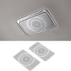 For Mercedes Benz S class S320 S350 W222 Car Gate Door Loudspeaker Pad Audio Speaker Cover Trim Frame Sticker Accessories EE3
