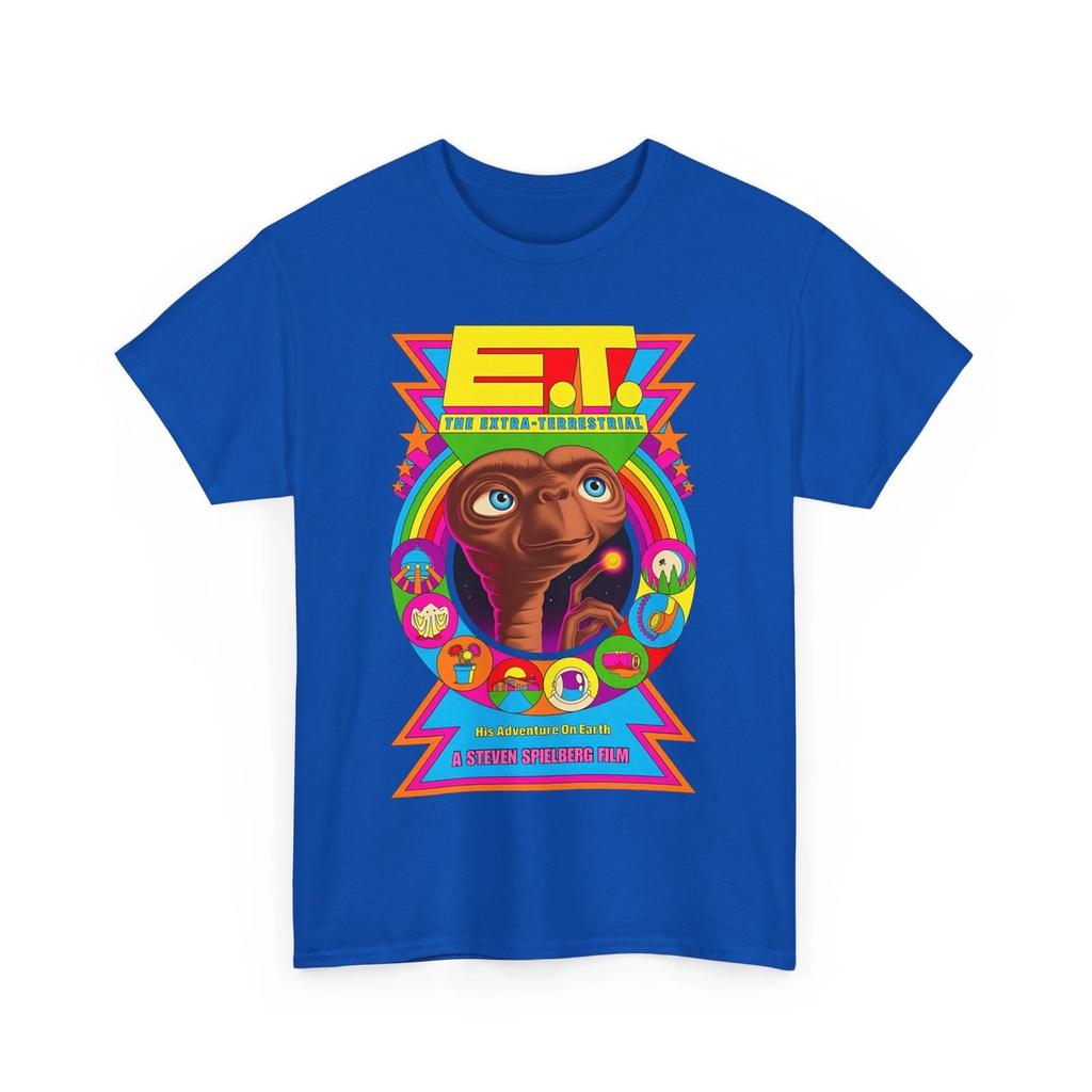 E.T. das Außerirdische 1982 Spielberg Film Unisex Schweres Baumwoll-T-Shirt