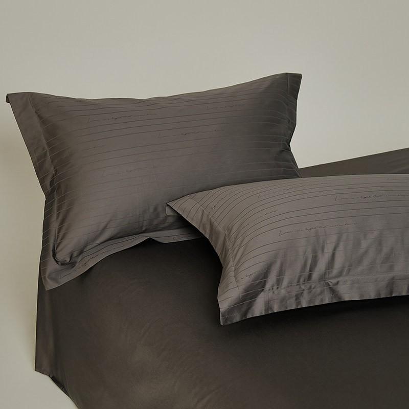 Luxury 100S Egyptian Cotton Jacquard Pillowcases Set Of 2 Hotel-Style Bedding Premium Soft Breathable Sleep Comfort
