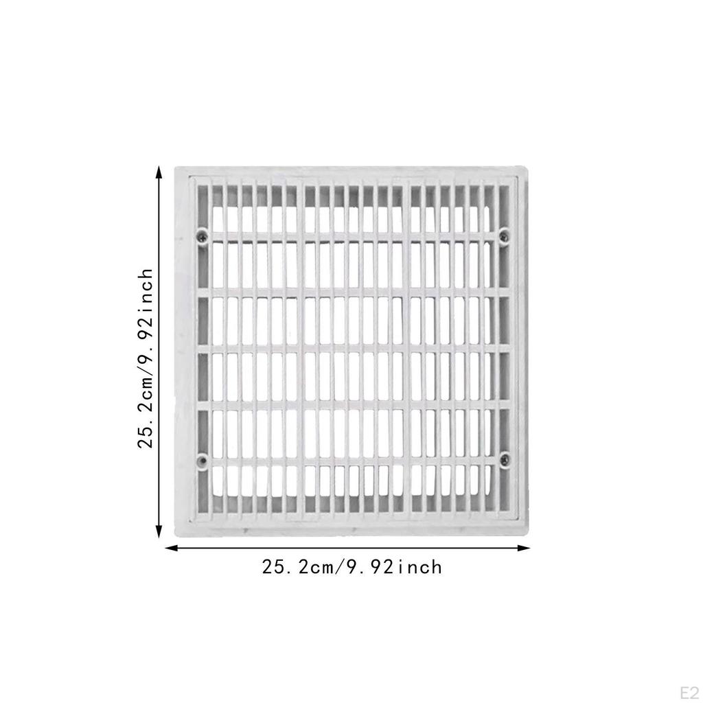 Floor Drain Grate Bathroom Cover Square Lightweight Equipment Drainage Port Pool Main