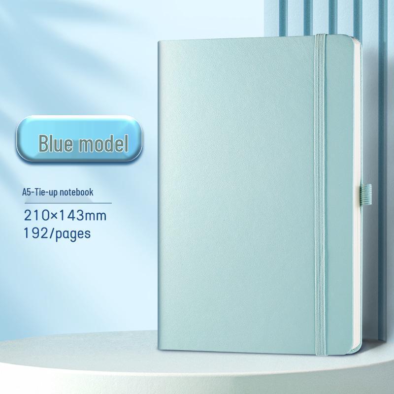 Benutzerdefiniertes tragbares A5/A6 Notizbuch mit Hautgefühl und Gummiband für Geschäft und Studium, personalisiert mit Logodruck