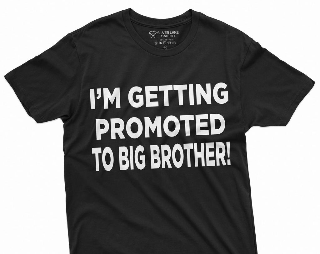 Men's Getting Promoted to Big Brother T-shirt | new baby tee | baby shower shirt | baby announcement Tee |