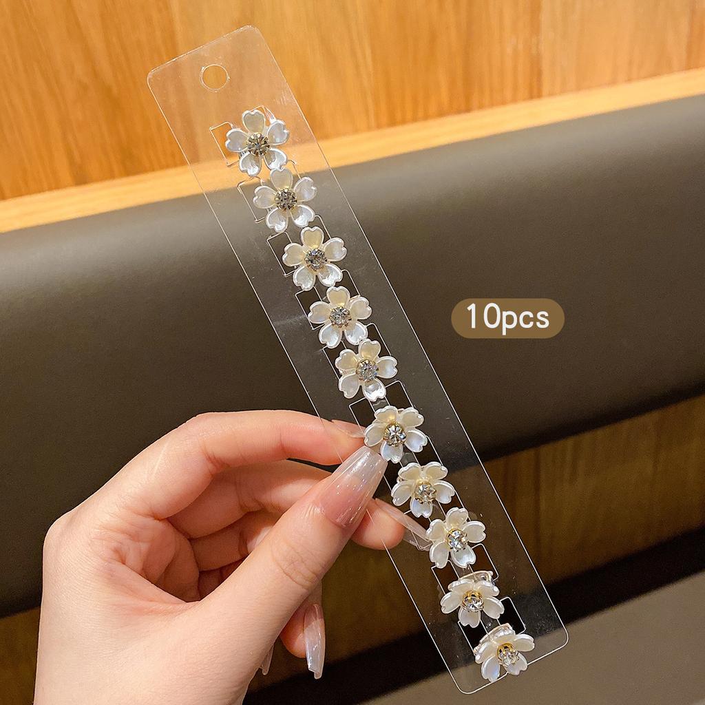 10 Muschelblumen Haarspangen Koreanische Edition Mode Haarspangen Geeignet für den täglichen Gebrauch