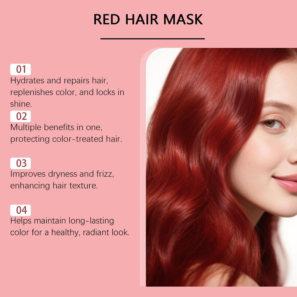 Hoegoa Moisturizing Hair Mask (90g), nourishes and smooths hair, evens out hair color, improves dry and frizzy hair,for daily hair care