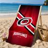 Hurricanes Team Spirit Beach Towel, Super Soft Microfiber, Perfect Gift for Her/Him, Birthday, for Pool, Beach, Travel, Decor Beach Party