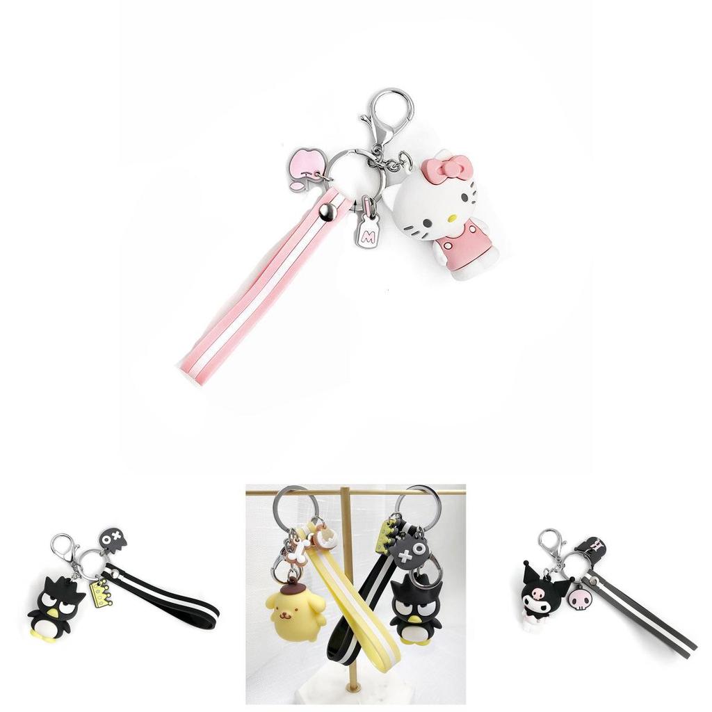 Sanrio Cute Silicone Key Chain Melody Bag Pendant Accessory