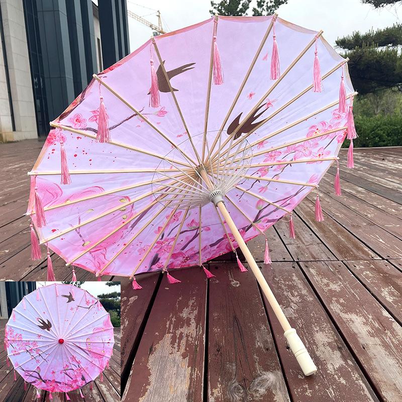 Parapluie en Papier Huilé Style Antique Chinois 82cm Parapluie Décoratif Multicolore pour Enfants Parapluie pour Costumes Photographie