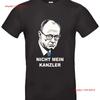 Nicht Mein Kanzler T-Shirt Politische Aussage Gegen CDU MRZ Demo vintage Gewaschen Mode Grafik Mann Oberteil Für Den Alltag
