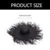 Fashionable Elegant Hat Straw Sun Hat Simple Floppy Sun Hat Seaside Travel for Outings Parties Beach Portable