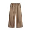 Li Ning CF Series Solid Color Straight Loose Sports Casual Pants Men Bottoms Cocoa-Brown AKXU521-5