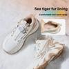 Anta Kids Mountain River Synthetic Leather Mesh Warm Lightweight Shock Absorbing Mid-Top Casual Shoes Kids Casual Shoes White Light-Brown A22446933-2
