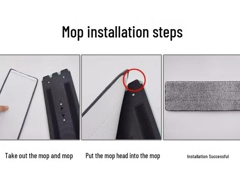 Lazy Hands-Free Dual-Purpose Flat Mop for Dry and Wet Cleaning