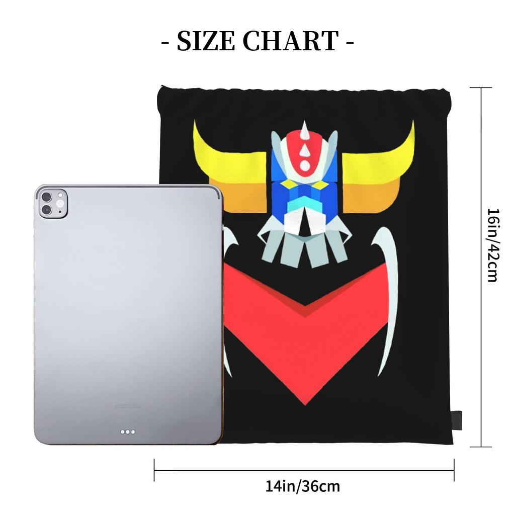 Custom Robo Grendizers Drawstring Bag for Shopping Yoga Backpacks Women Men Anime Sports Gym Sackpack