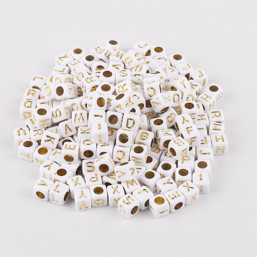 DIY Kids' Educational Alphabet & Number Beads - Acrylic Jewelry Making Kit