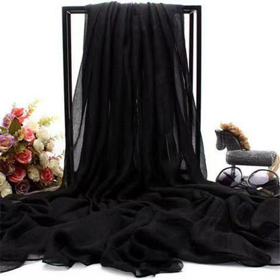 Extra-Large Bright Red Chiffon Scarf for Spring & Summer – Versatile Sunscreen Shawl for Beach, Dance, or Party.