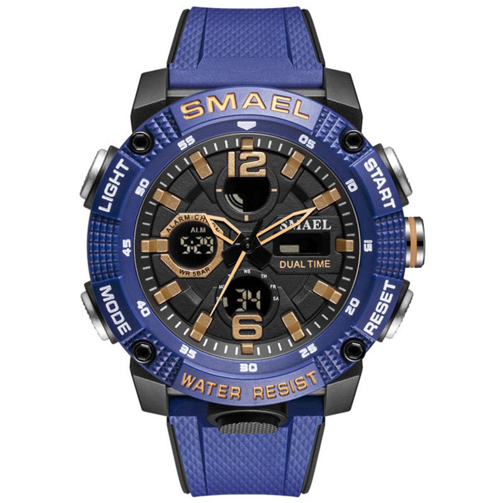 Men's Waterproof Luminous Running Alarm Clock Watch