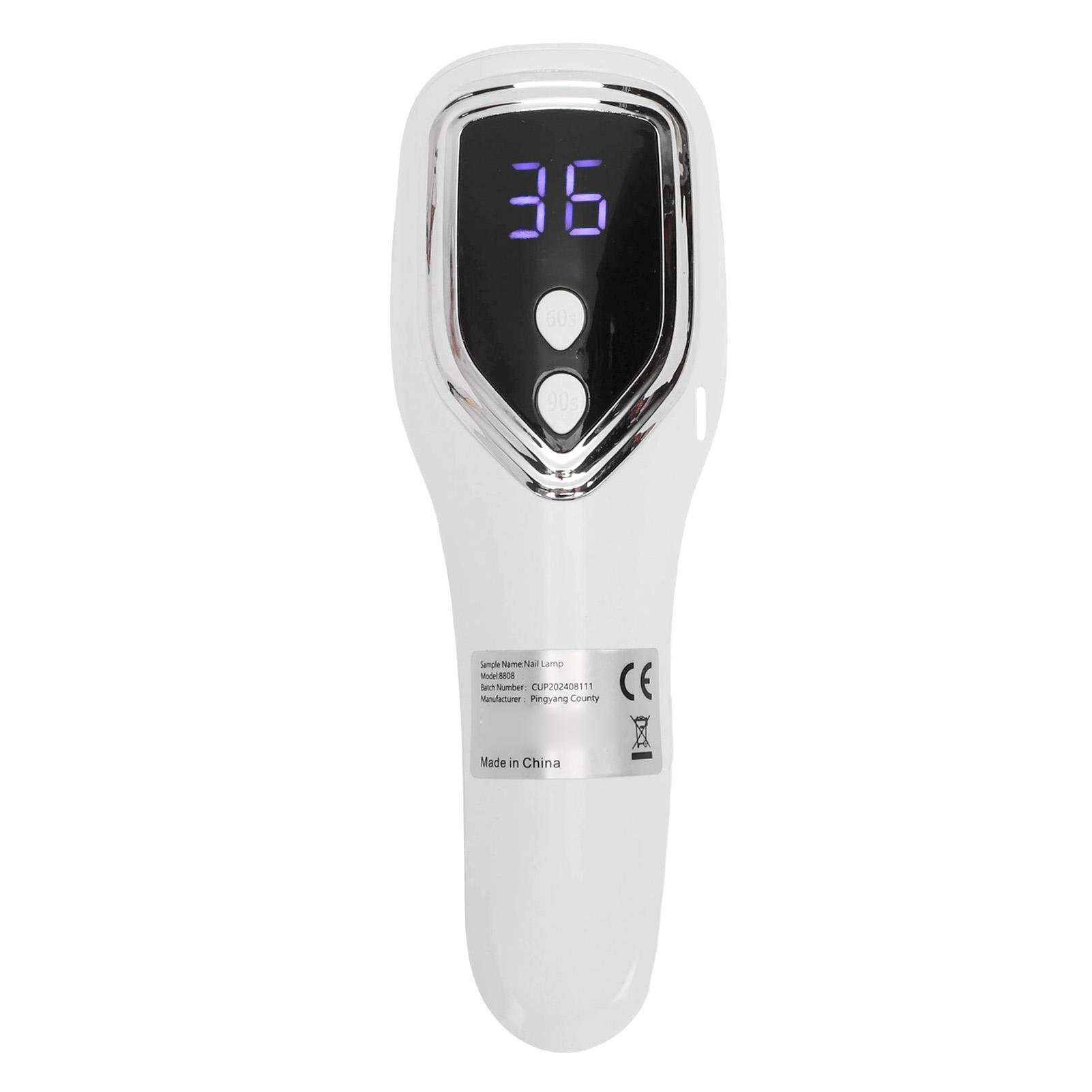 

Handheld Nail Dryer Rechargeable Nail Curing Light Polish Dryer for Home Travel Salon Manicure