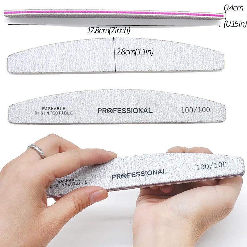 plastic sheet Nail File Disposable Mini Nails Pedicure Tools For Natural Nail Art Manicure Professional Salon Nails Suplies