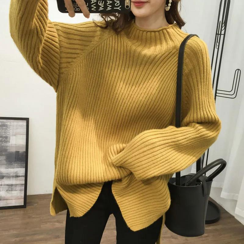Buy Korean Style Fashion Loose Half Turtleneck Sweater Women's