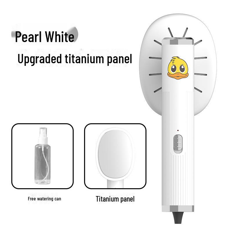 

Компактный ручной утюг для дома, общежития, отеля и путешествий — мини-гладильная машина с дизайном в виде маленькой желтой уточки белый