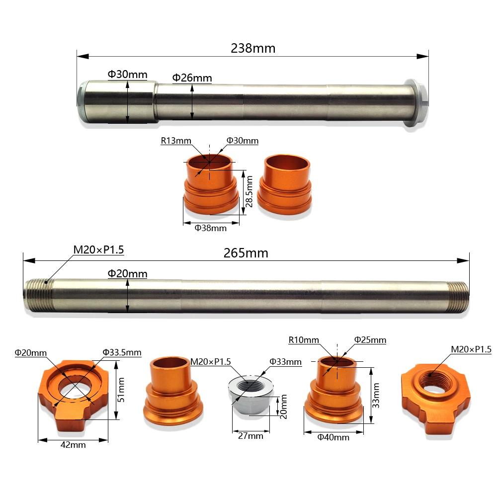 Bike Wheel Hub Axle Front Rear Bearing Shaft Bicycle Axle Lever Motocycle Repair Tool Accessories For KTM HUSQVARNA SX EXC FC FE