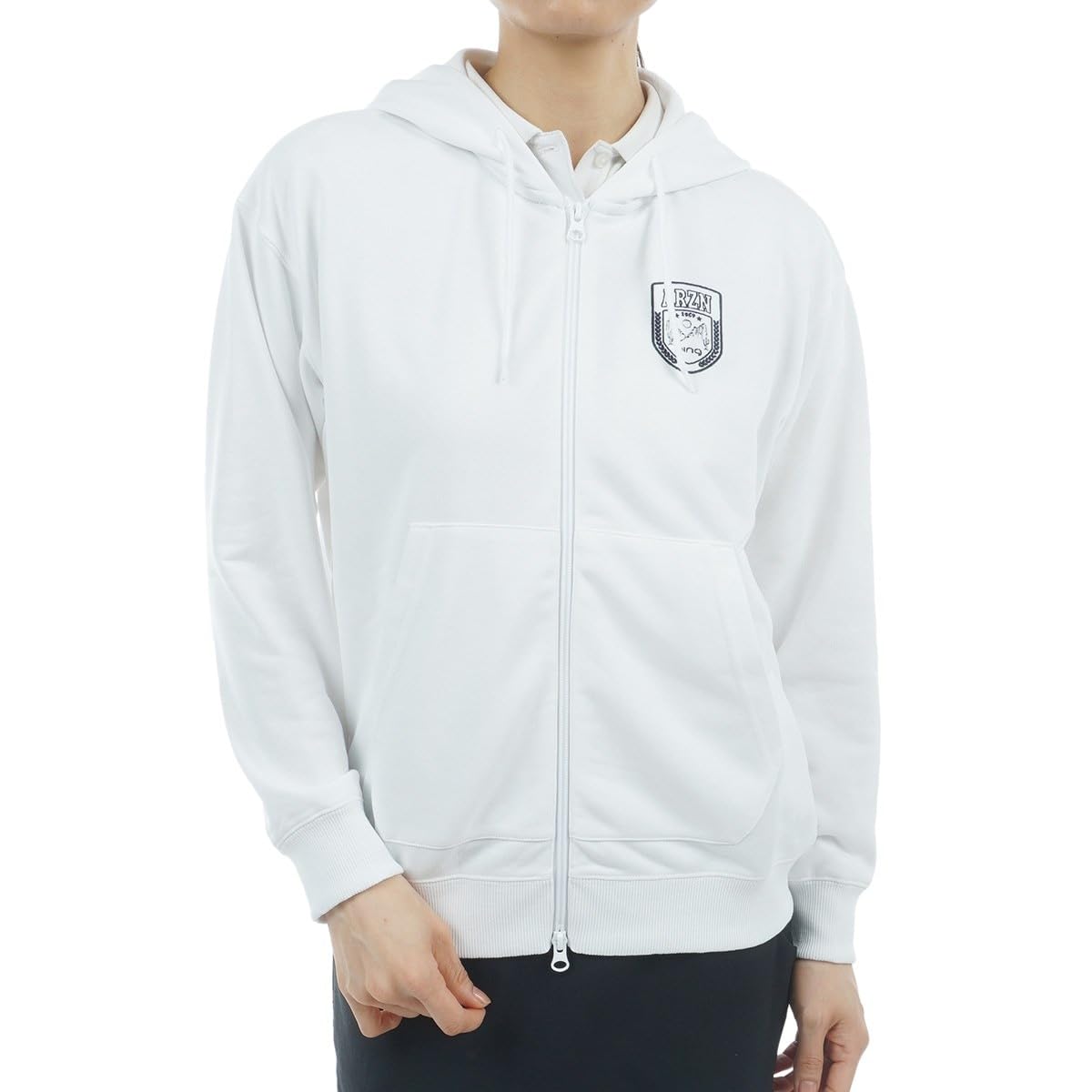 

Толстовка с капюшоном Бренд Гольф Термобелье S [Pin Apparel] Женская (Полная молния, Логотип) / / 622-5162106 030_Белый
