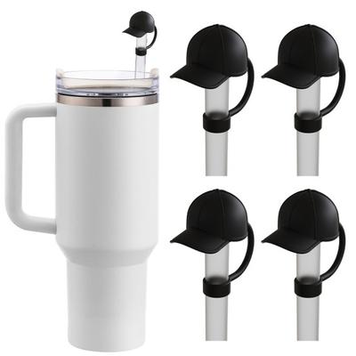 1/4 Pezzi Cappellino da Baseball Copertura di Paglia Senza BPA Silicone Riutilizzabile Antipolvere Antigoccia 6-10MM Tappo Protettore per Punta di Paglia per Bicchiere