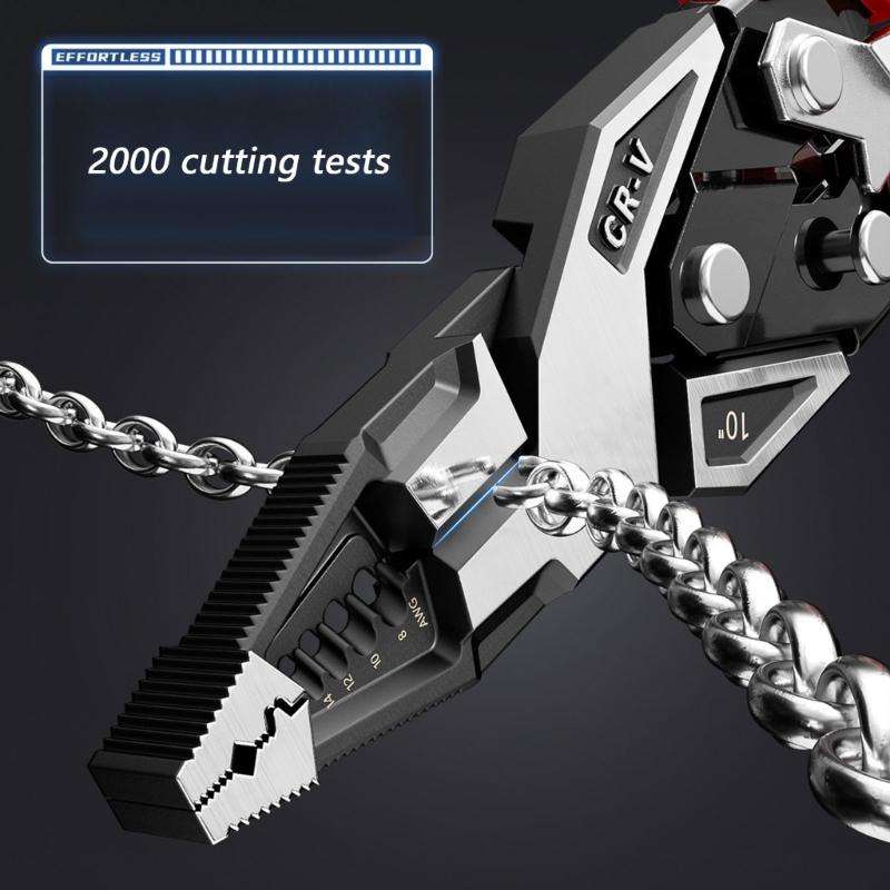 Multifunctional Wire Stripper Electrician Special Industrial Wire Splitters Stripping and Wire Cutting Pliers
